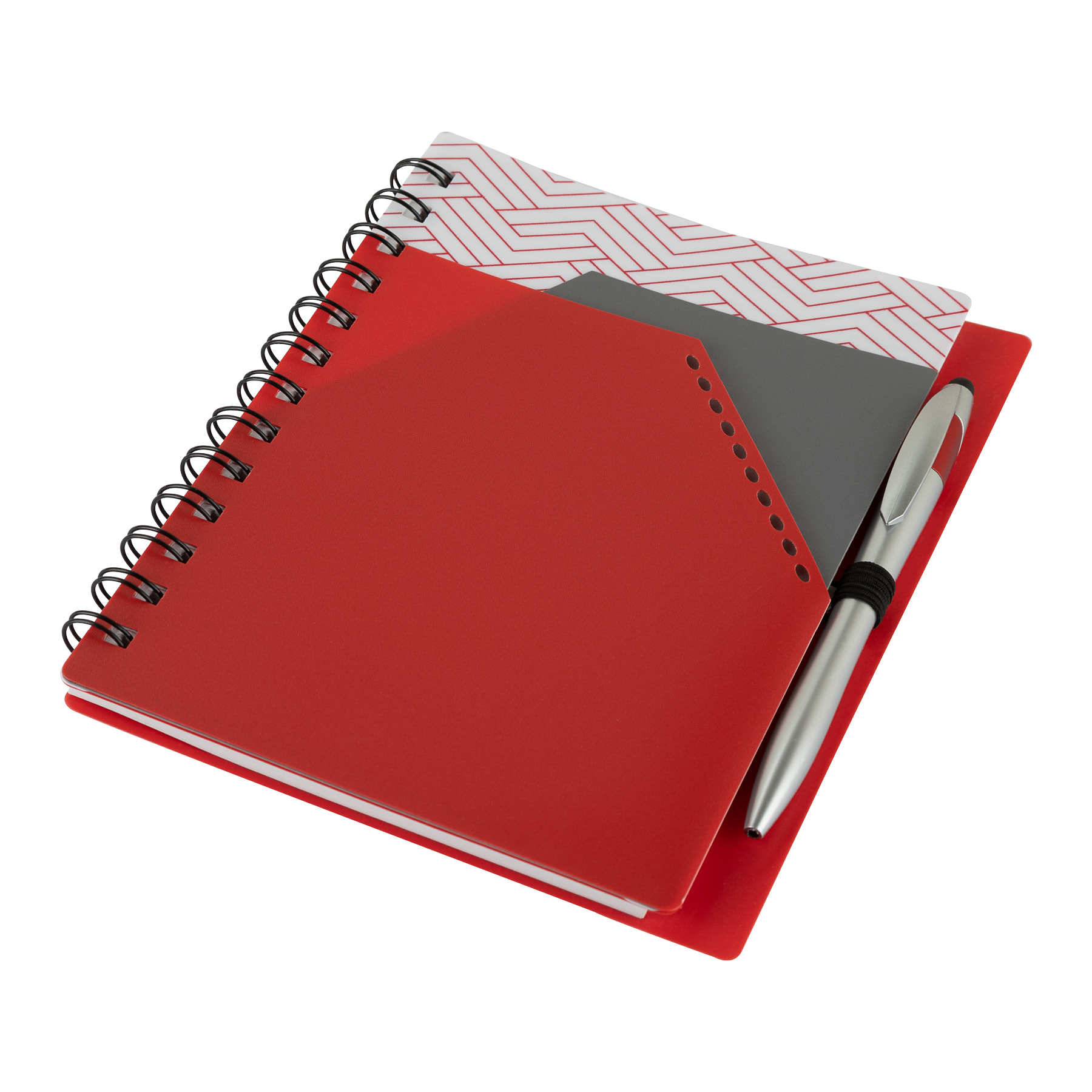 Trapezoid Junior Notebook w/  Stylus Pen 5