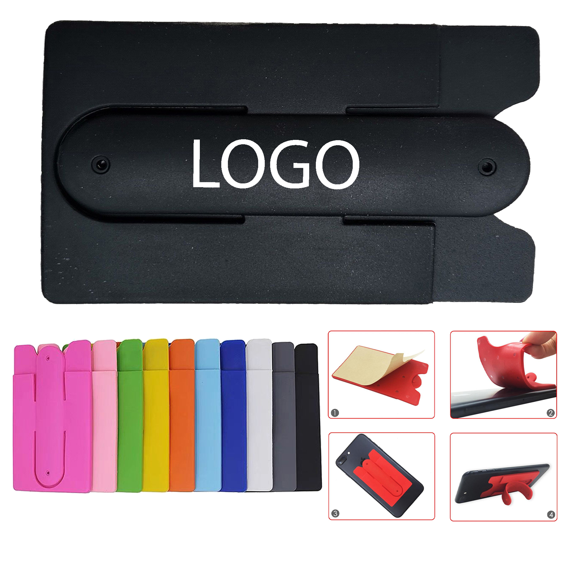 Multi-Function Silicone Phone Wallet Stand 12