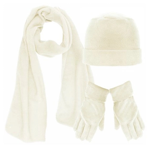 3 Pieces Polar Fleece Hat Scarf Glove Sets 5