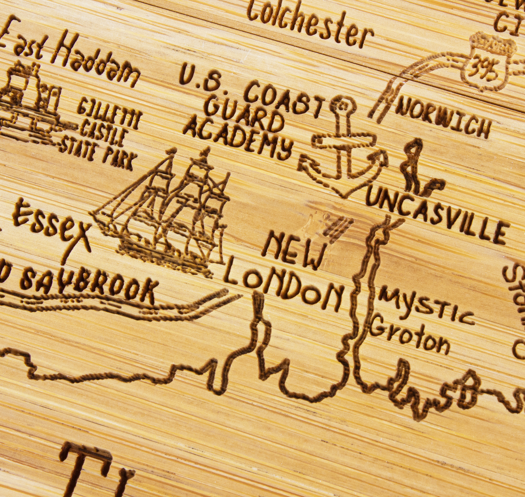 Connecticut Puzzle Coaster Set 5