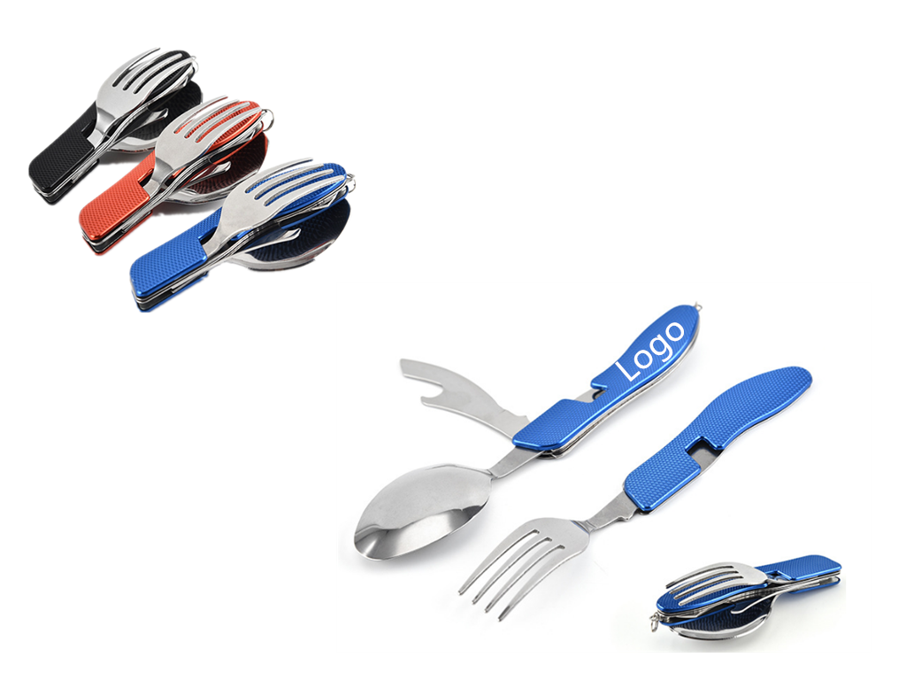 4 in 1 Stainless Steel Camping Utensils Cutlery Set 2