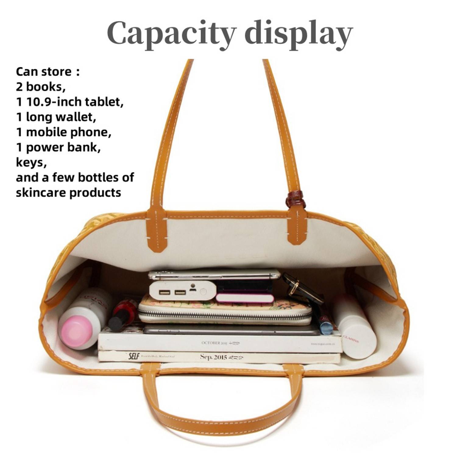 Large Capacity Linen Canvas Beach Bag w/ Wallet 9