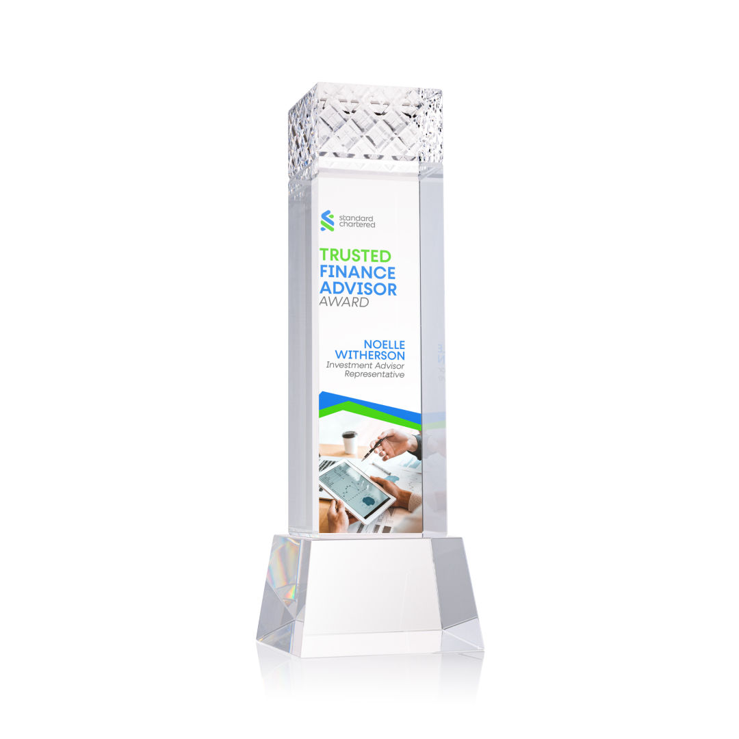 Velson VividPrint™ Award on Base - Clear 10