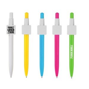 Square Clip Click Ballpoint Pen 10