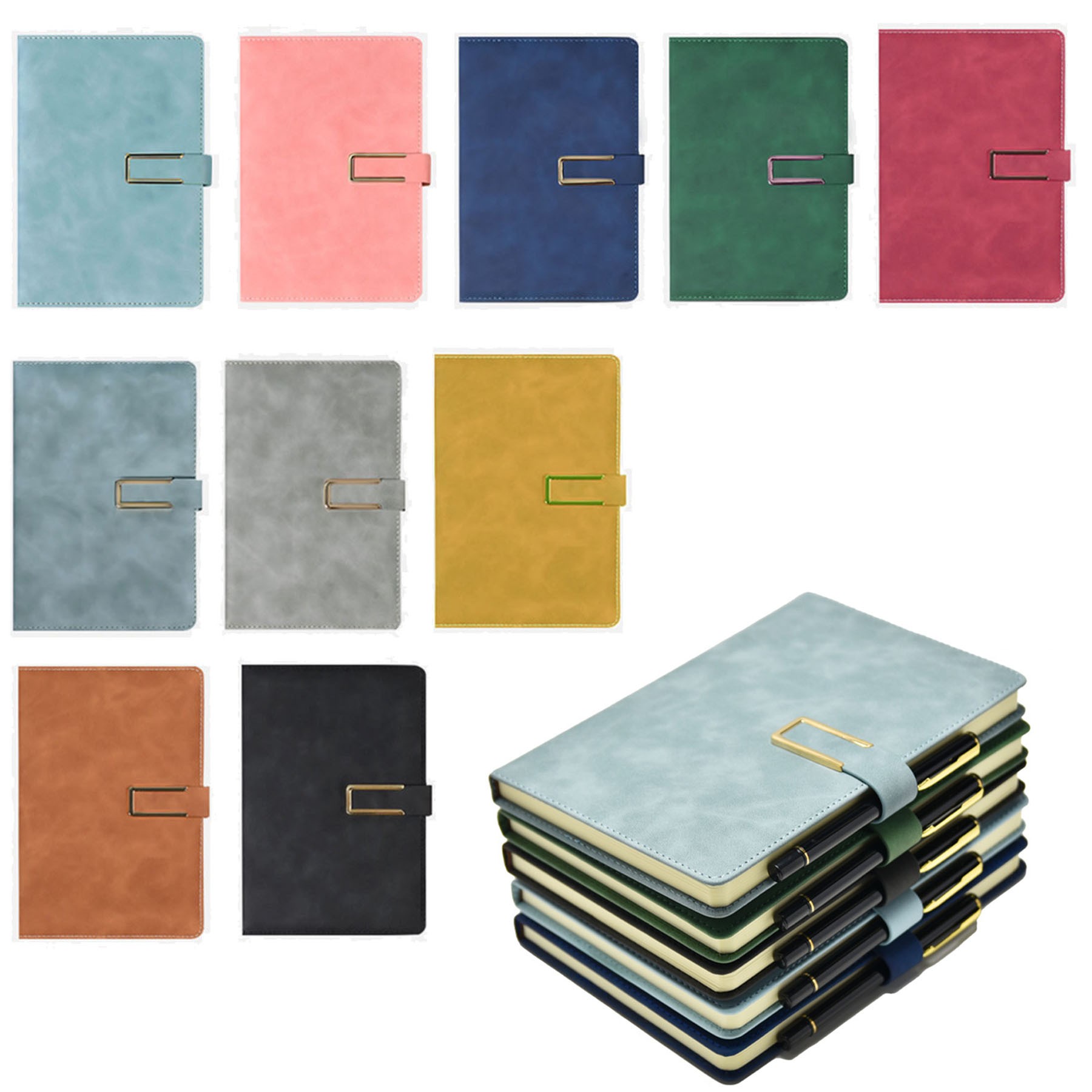 A5 Leather Lined Journal Notebook 2