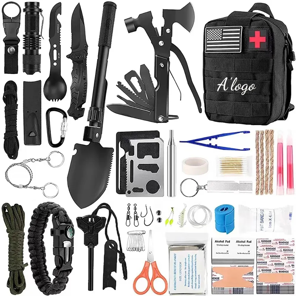 Professional Survival Gear with Molle Pouch 1