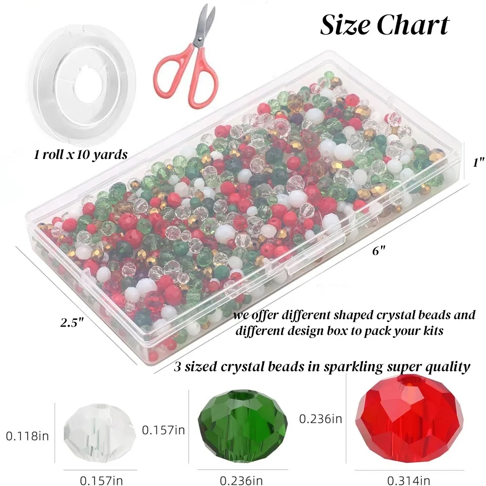 Crystal Beads Making Set for Christmas Jewelry Craft Kits 4