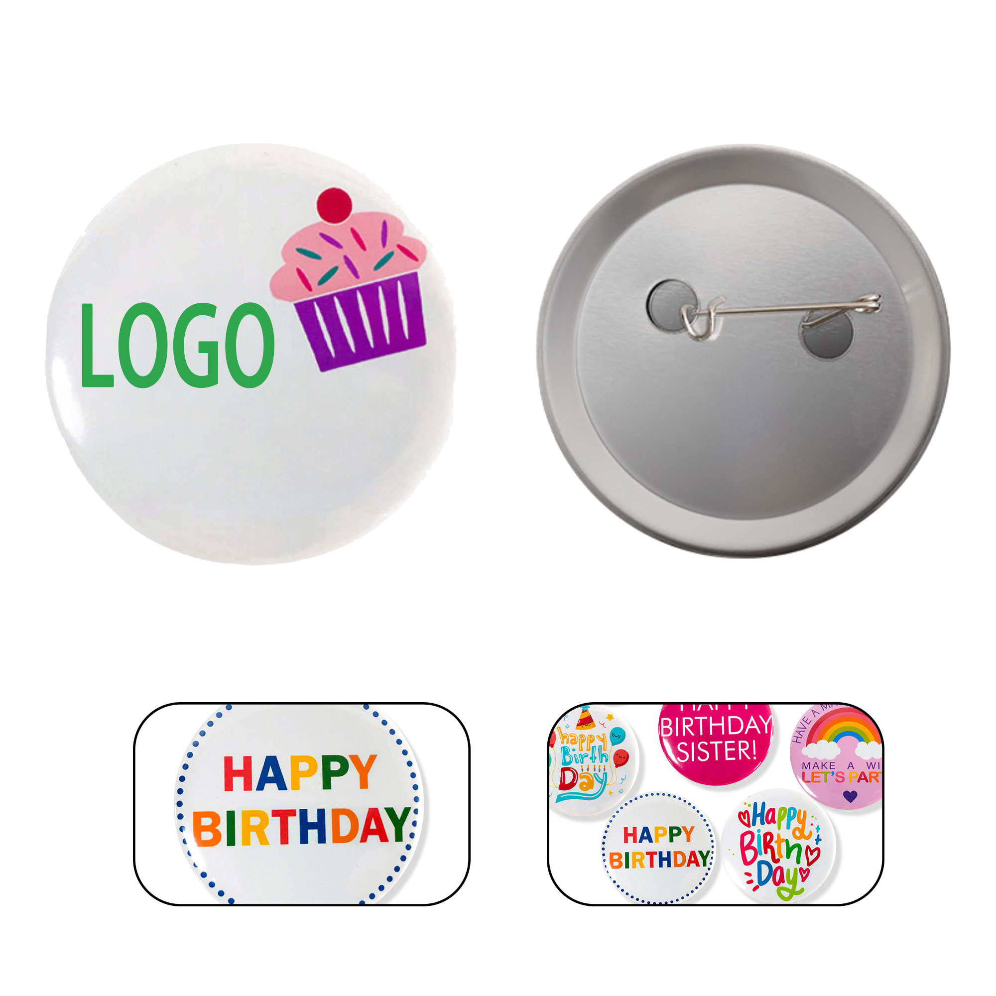 2.3" Inch Round Custom Button 3