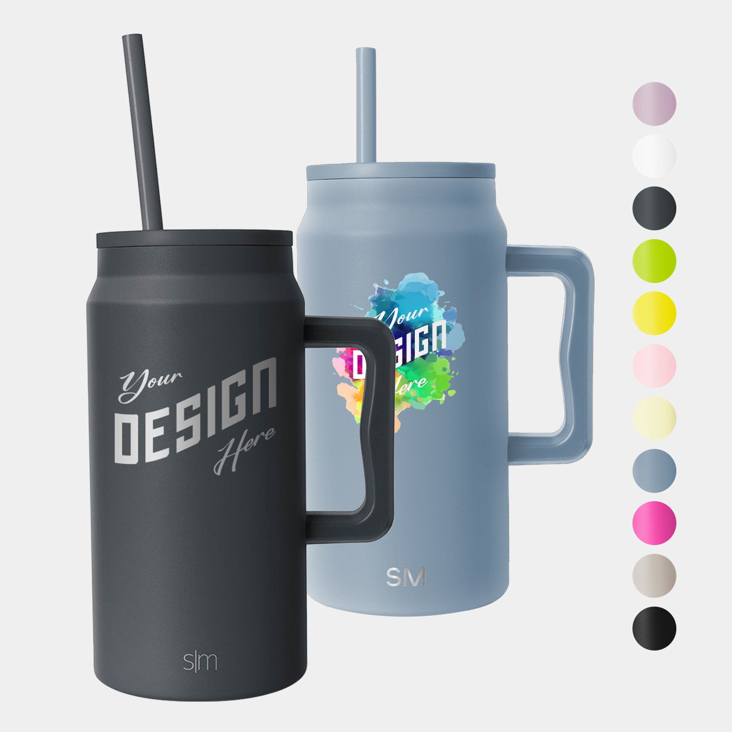 50 oz Simple Modern® Stainless Steel Double-Walled Insulated Trek Tumbler, custom tumbler with logo imprint 5