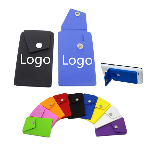 Phone Card Holder with Stand,Silicone Cell  Wallet 2