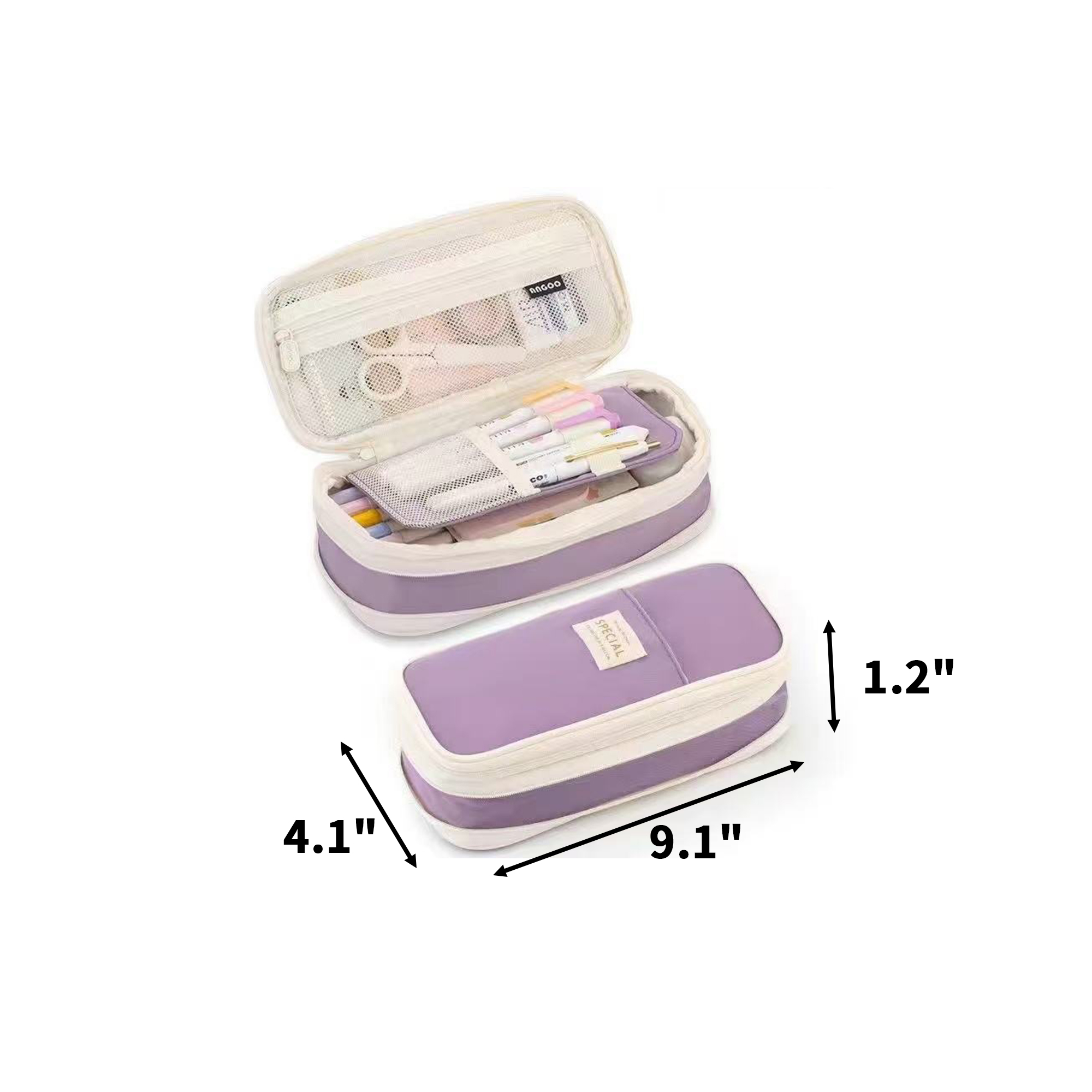 Two Layer Telescopic Stationery Pouch 5