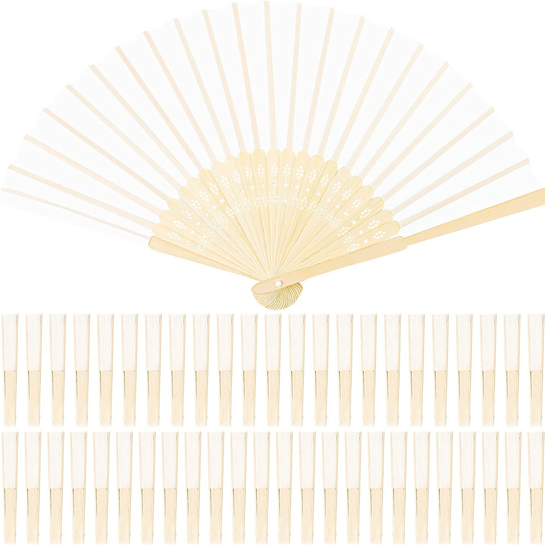 Silk Bamboo Folding Fans 1
