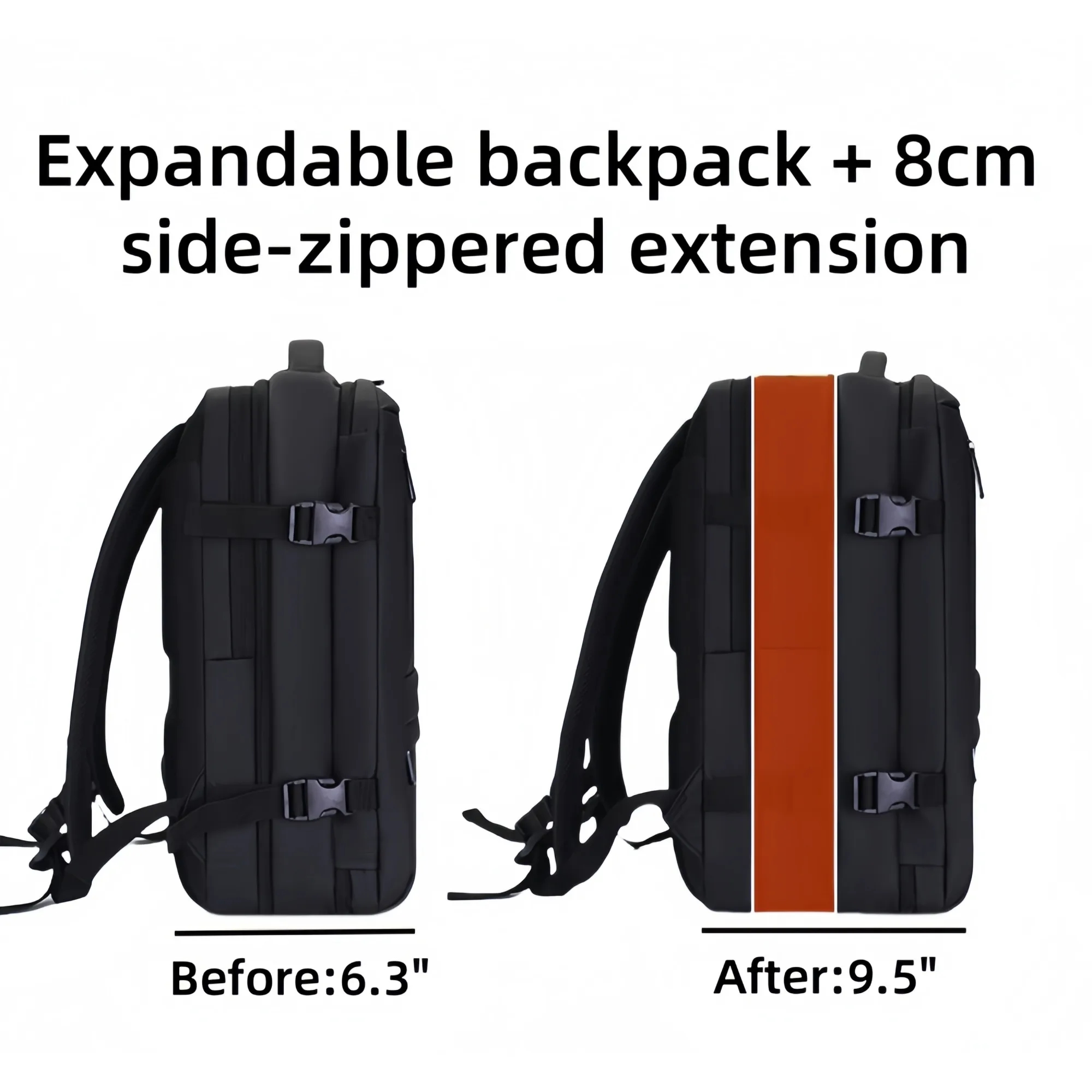 Large Capacity Multi Compartment Oxford Laptop Backpack 3