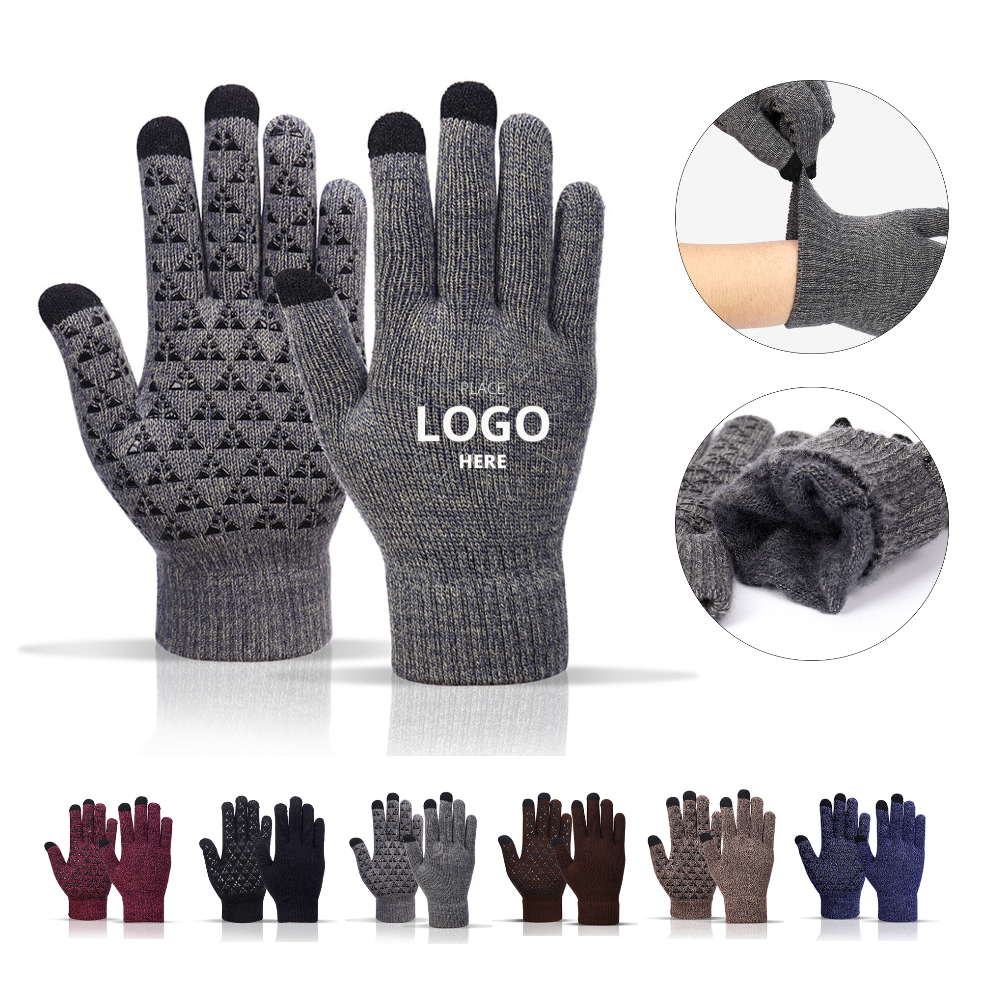 Touchscreen Stretch Knitted Gloves 2
