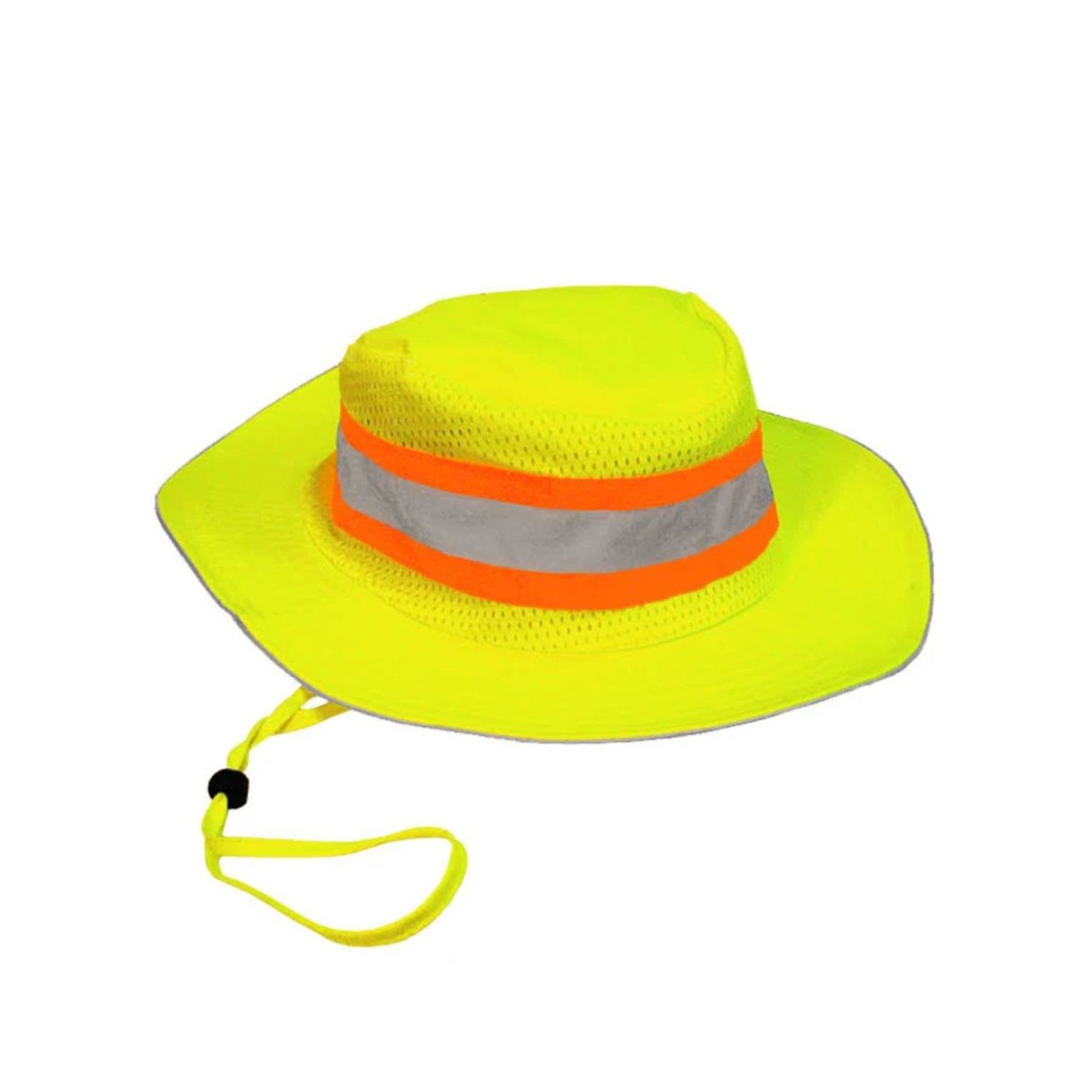 Reflective Trim Two Tone Mesh Safety Bucket Ranger Hat 3