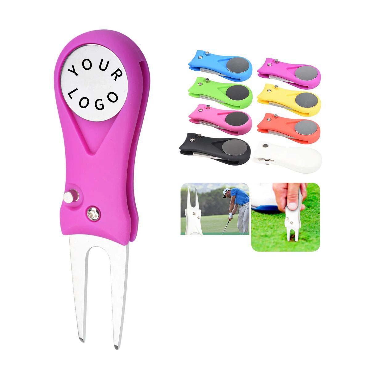 Divot Repair Tool for Greens Stainless and ABS 10