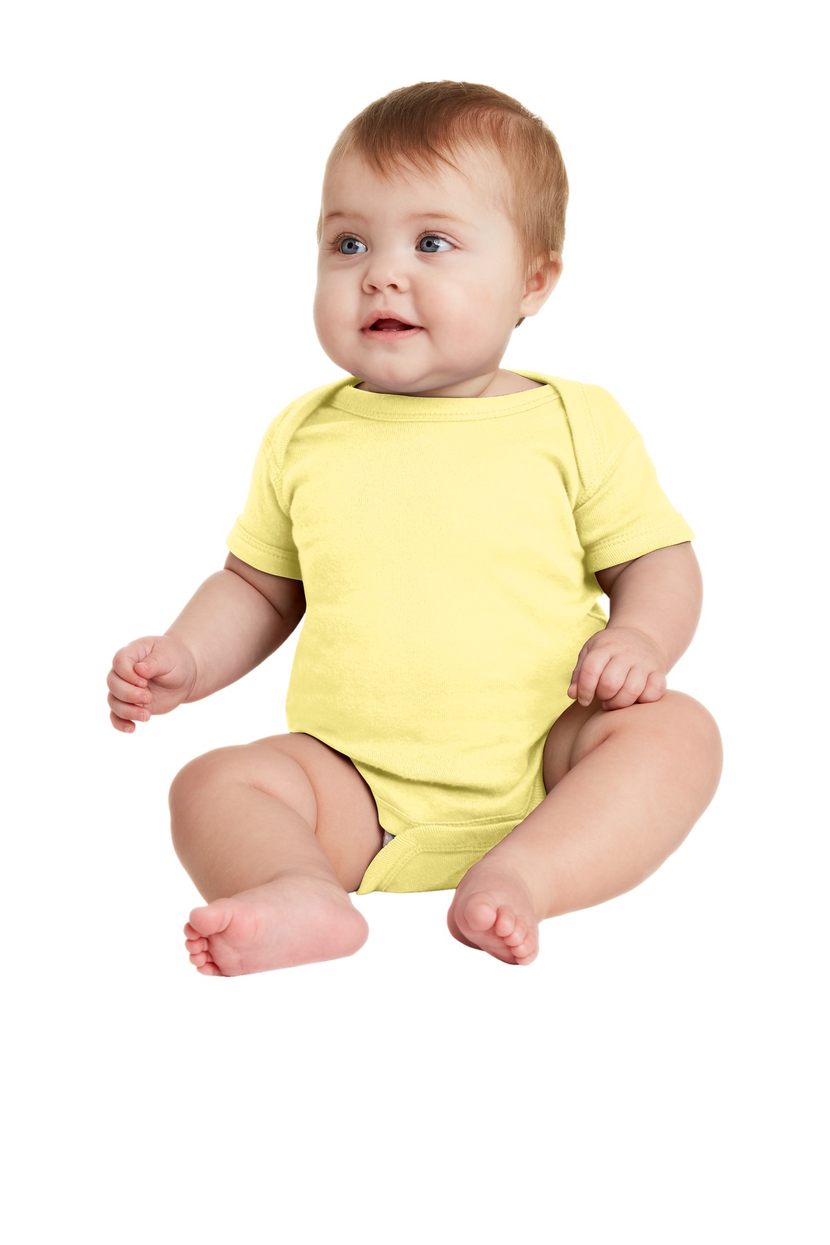 Rabbit Skins Infant Short Sleeve Baby Rib Bodysuit. RS4400 92