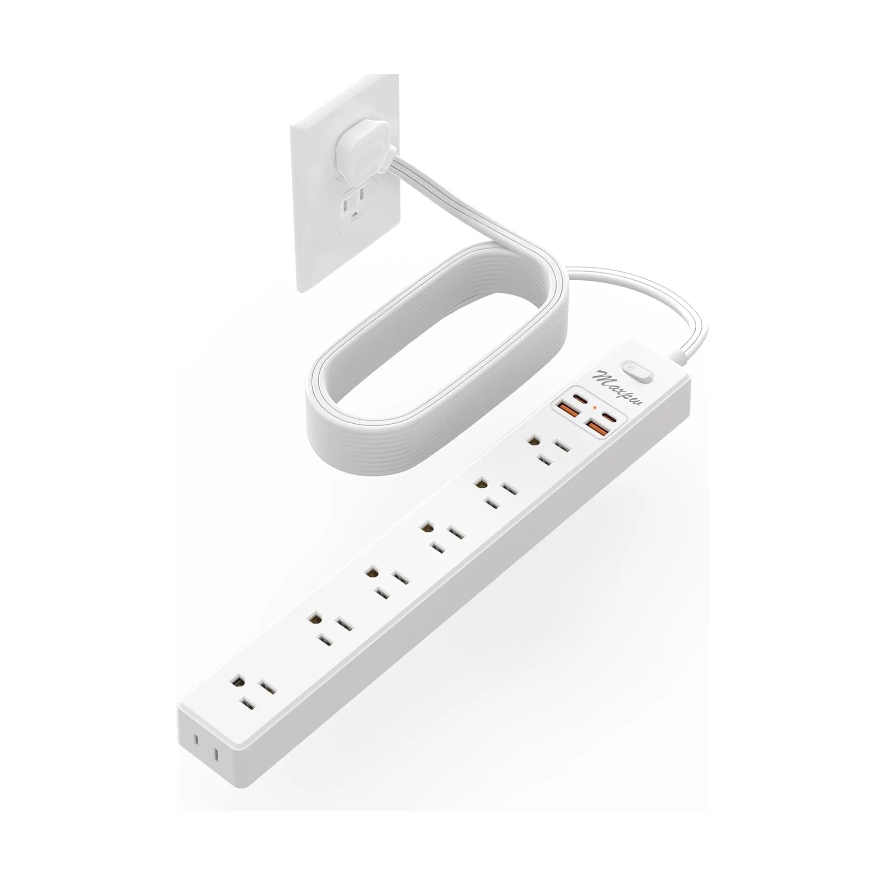 6 Ft Power Strip Surge Protector 2