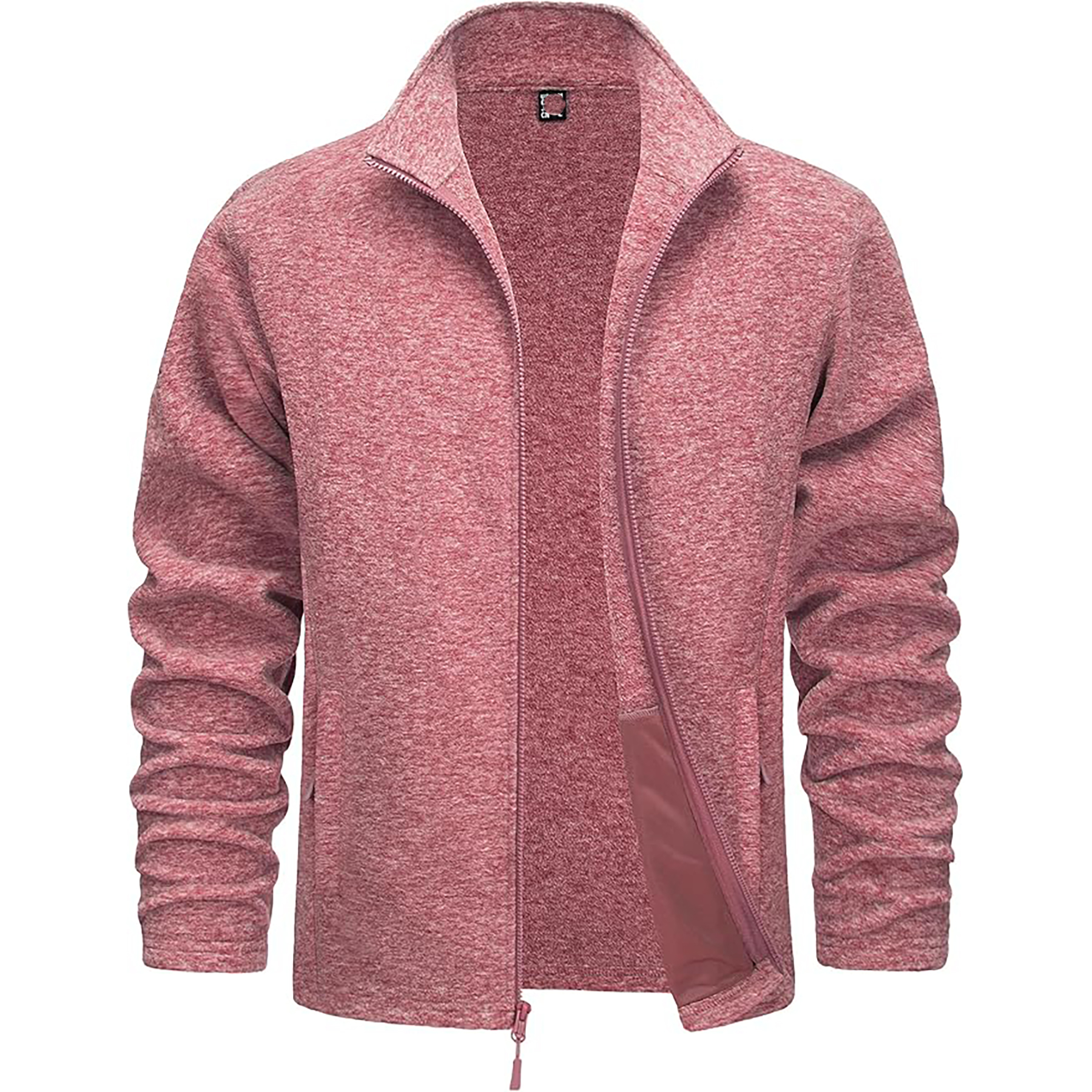 "Men Zipper Fleece Jacket Full zipper" 25