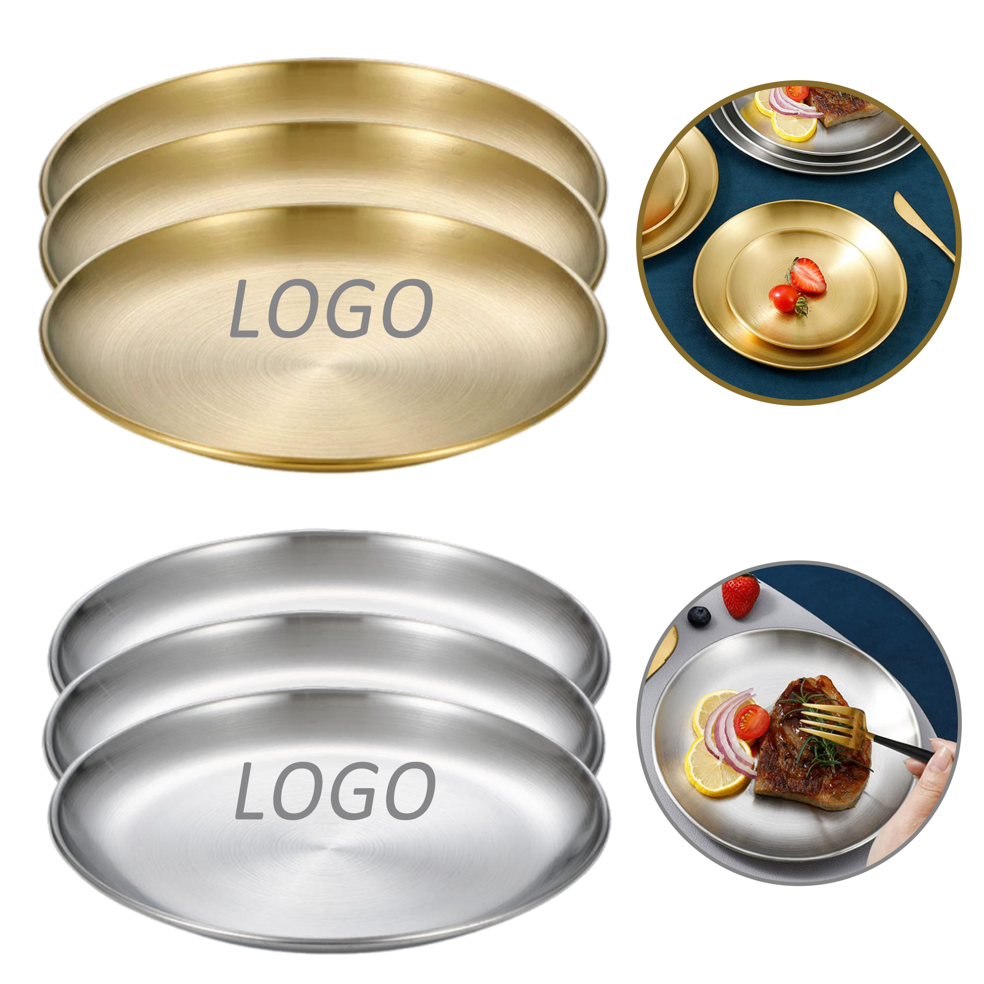 6.7" Stainless Steel Plates Available 2