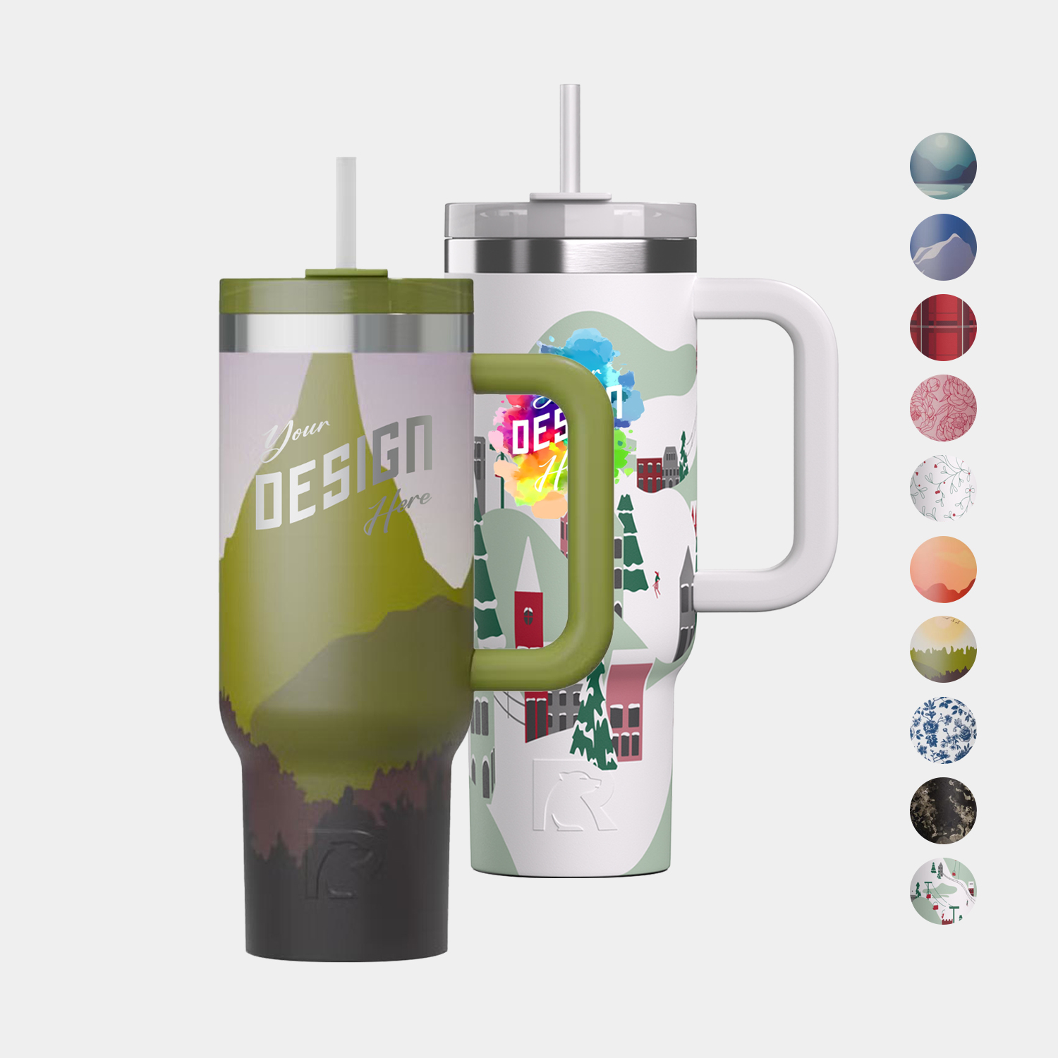 Sunny Summer 30 oz RTIC® Road Trip Tumbler with Handle 5