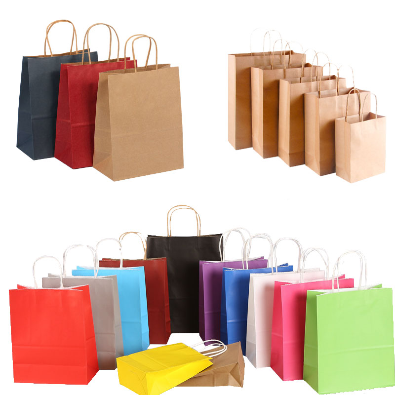 Multi-color Kraft Shipping Bag 2