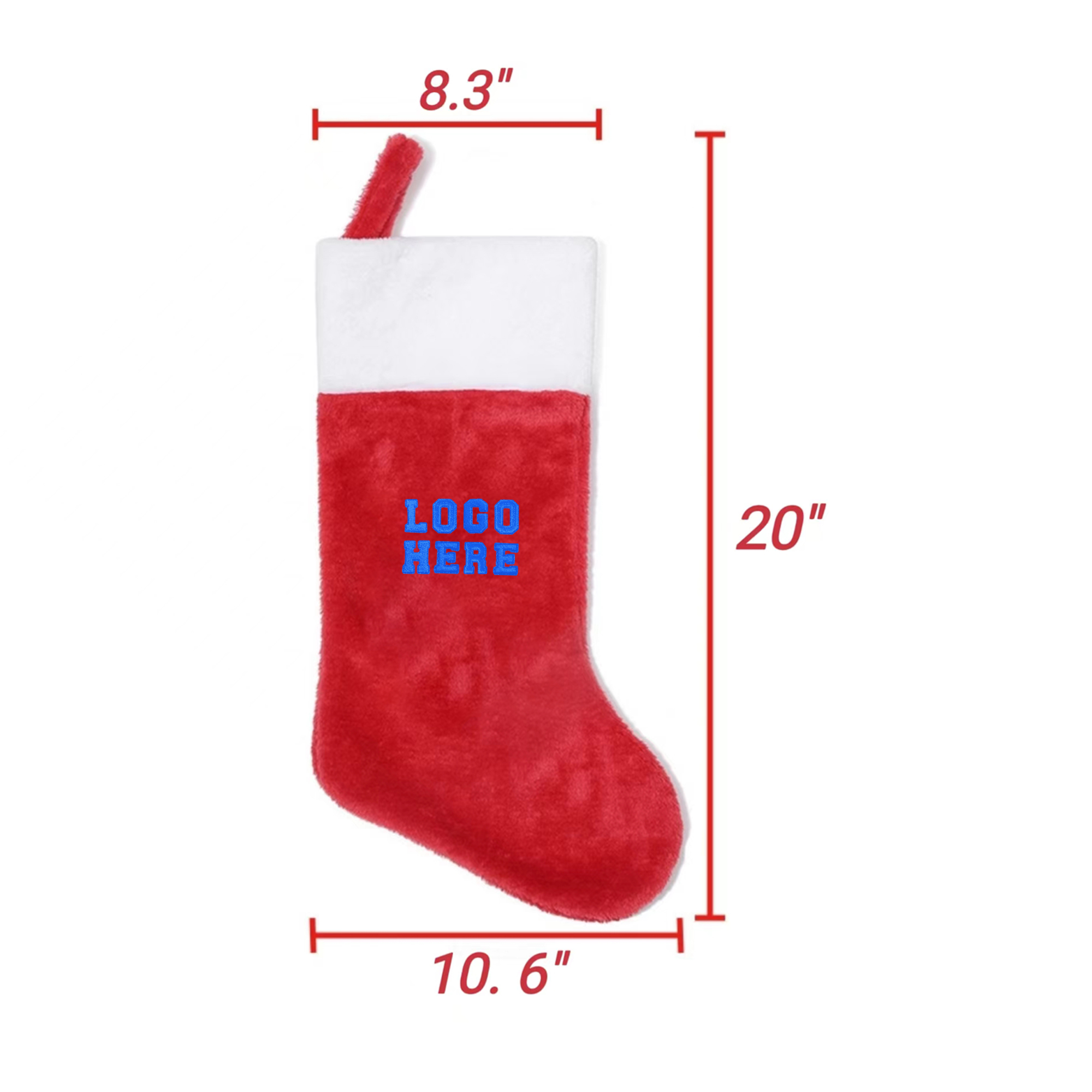 Large Christmas Stocking Holiday Ornament 3
