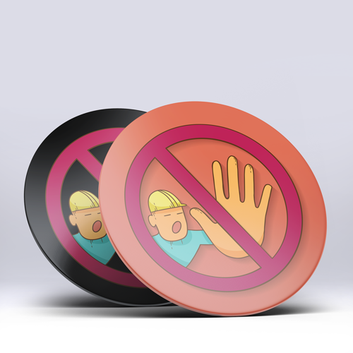 PVC Custom Cup Pad - 3.5" D 4