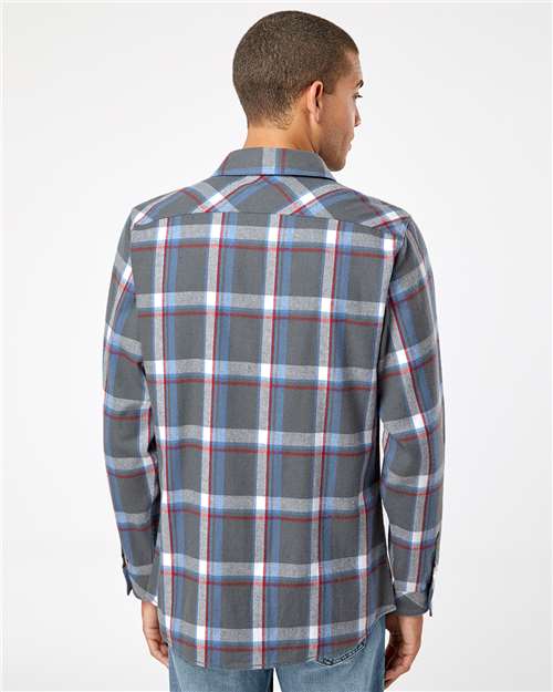 Men's Open Pocket Flannel Shirt - 8212 8