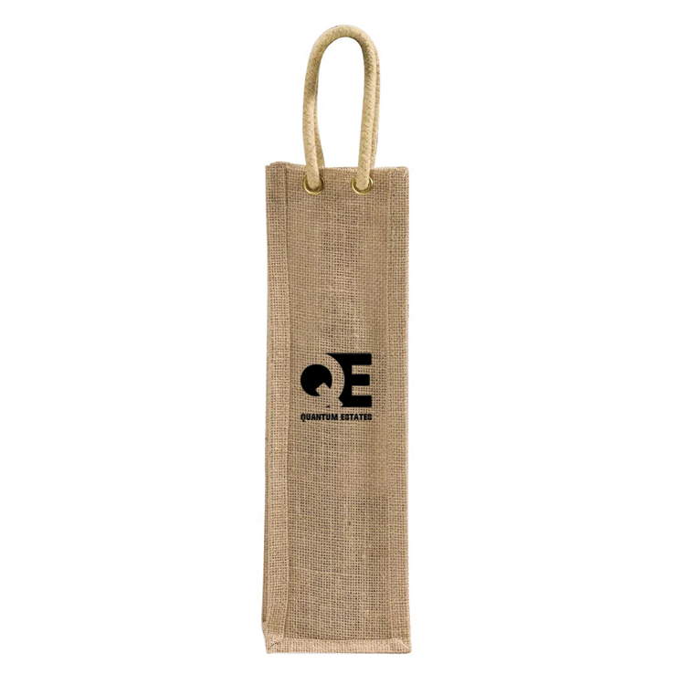 Cypress Jute Wine Tote Bag 6