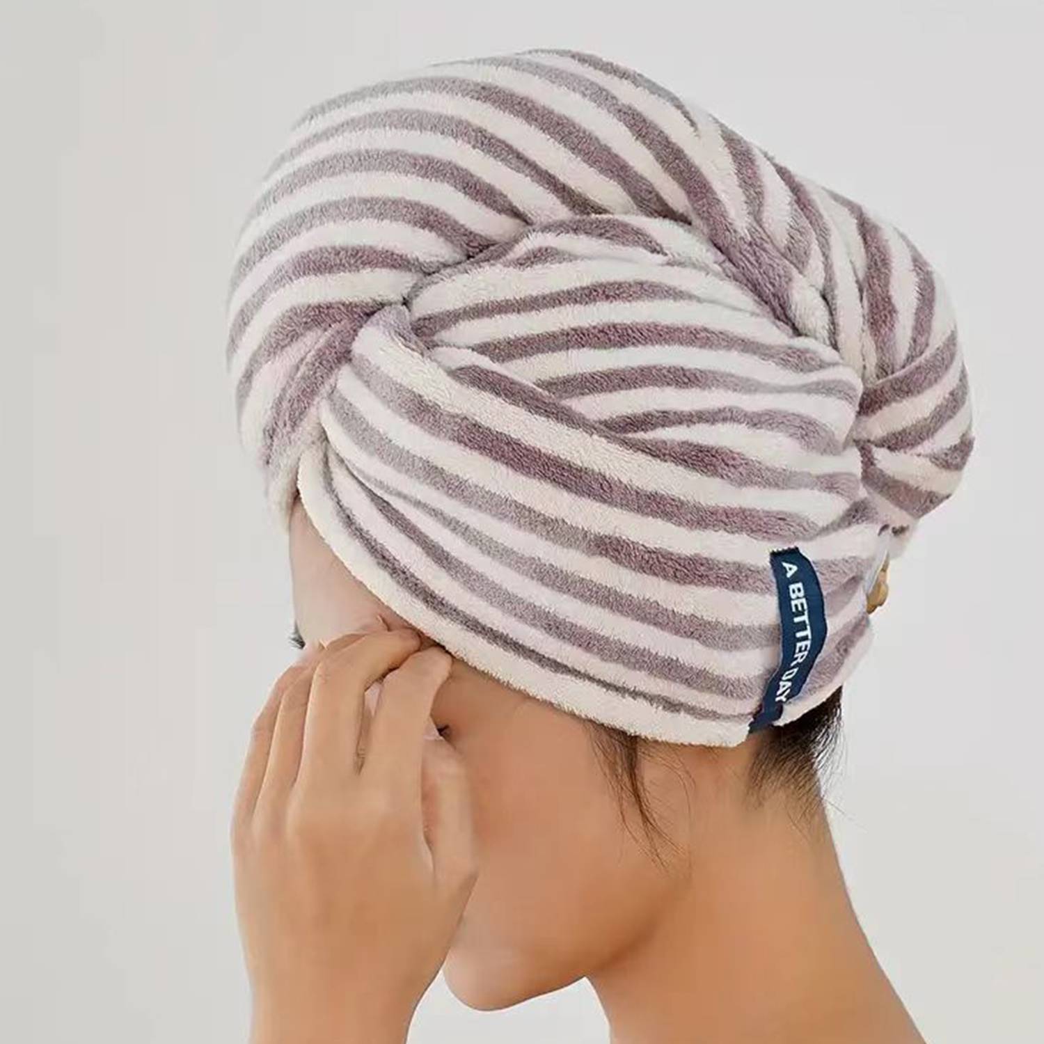 Fast Drying Hair Towel Wrap Turban 2