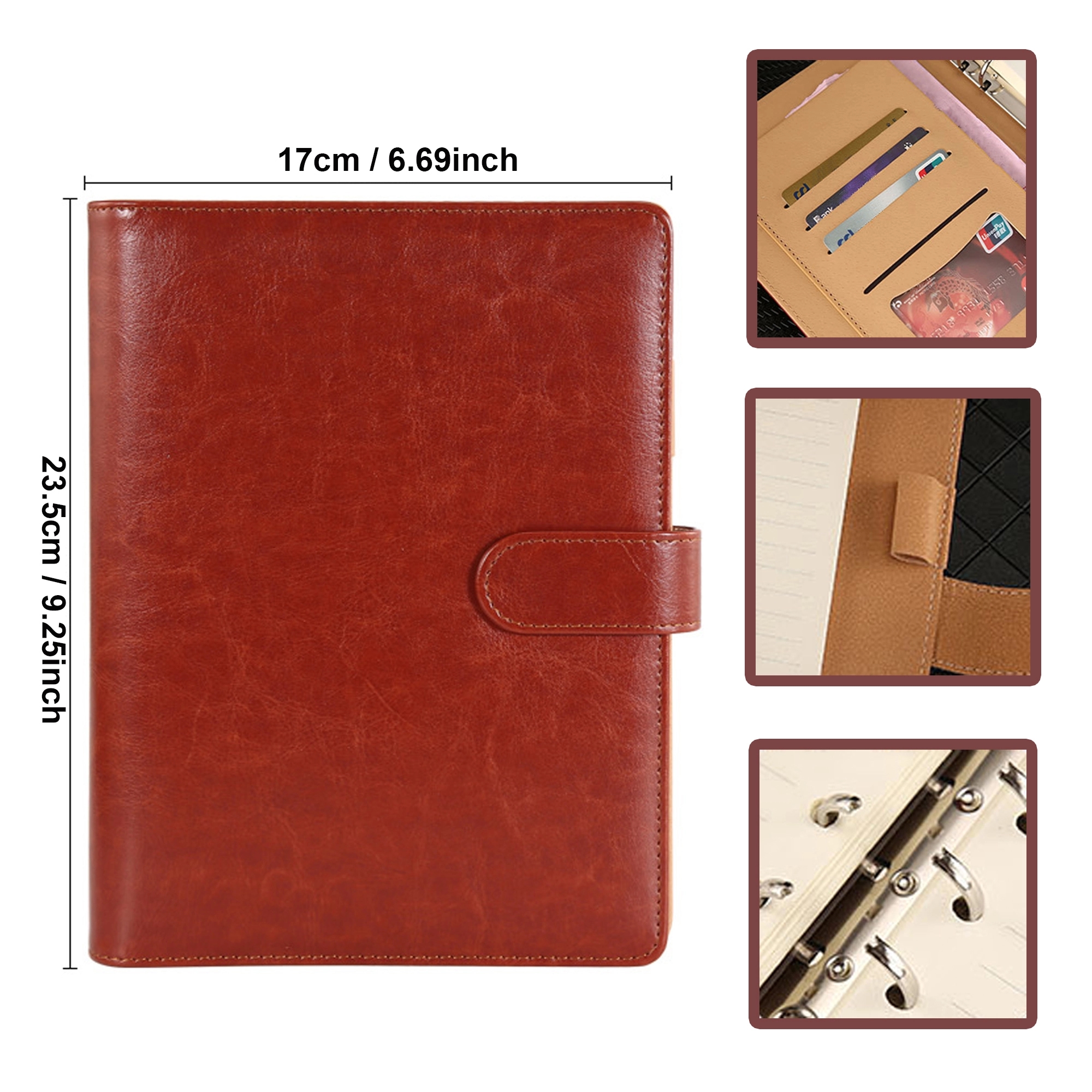 PU Leather A5 Binder Notebook 2