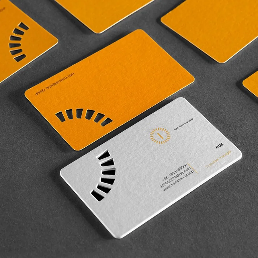 Rounded Rectangular Corner Business Card 4
