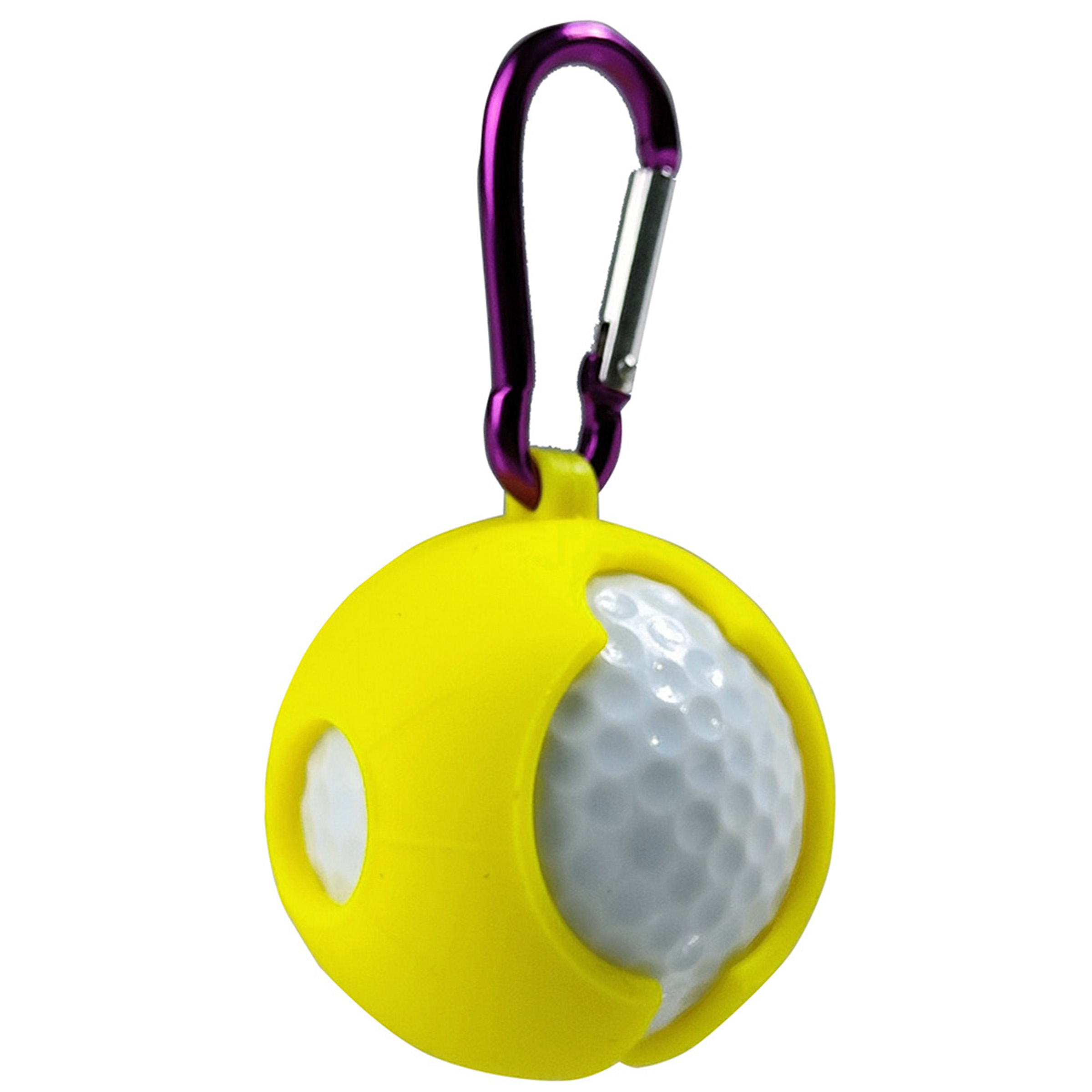 Silicone Golf Ball Holder with Carabiner 2