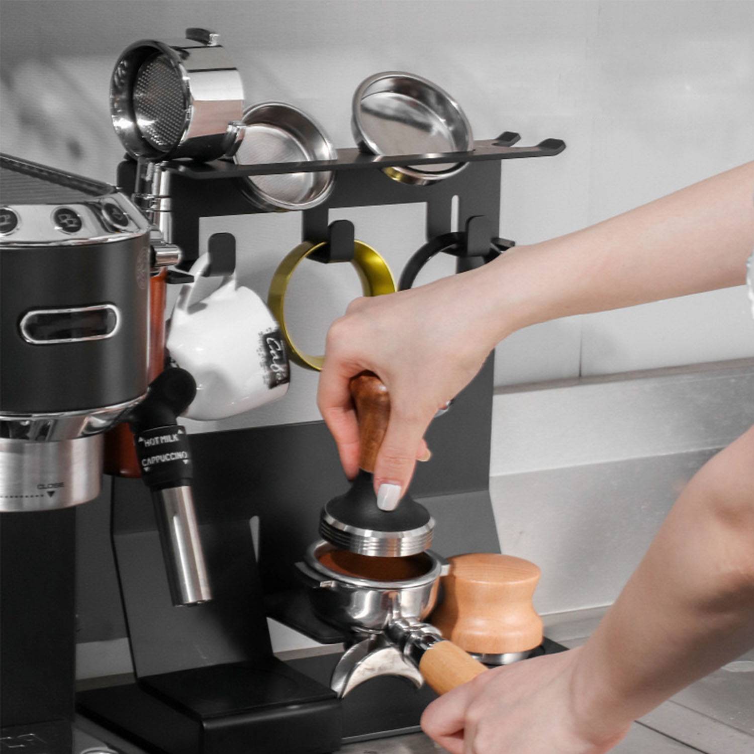 Bar coffee equipment storage rack 4
