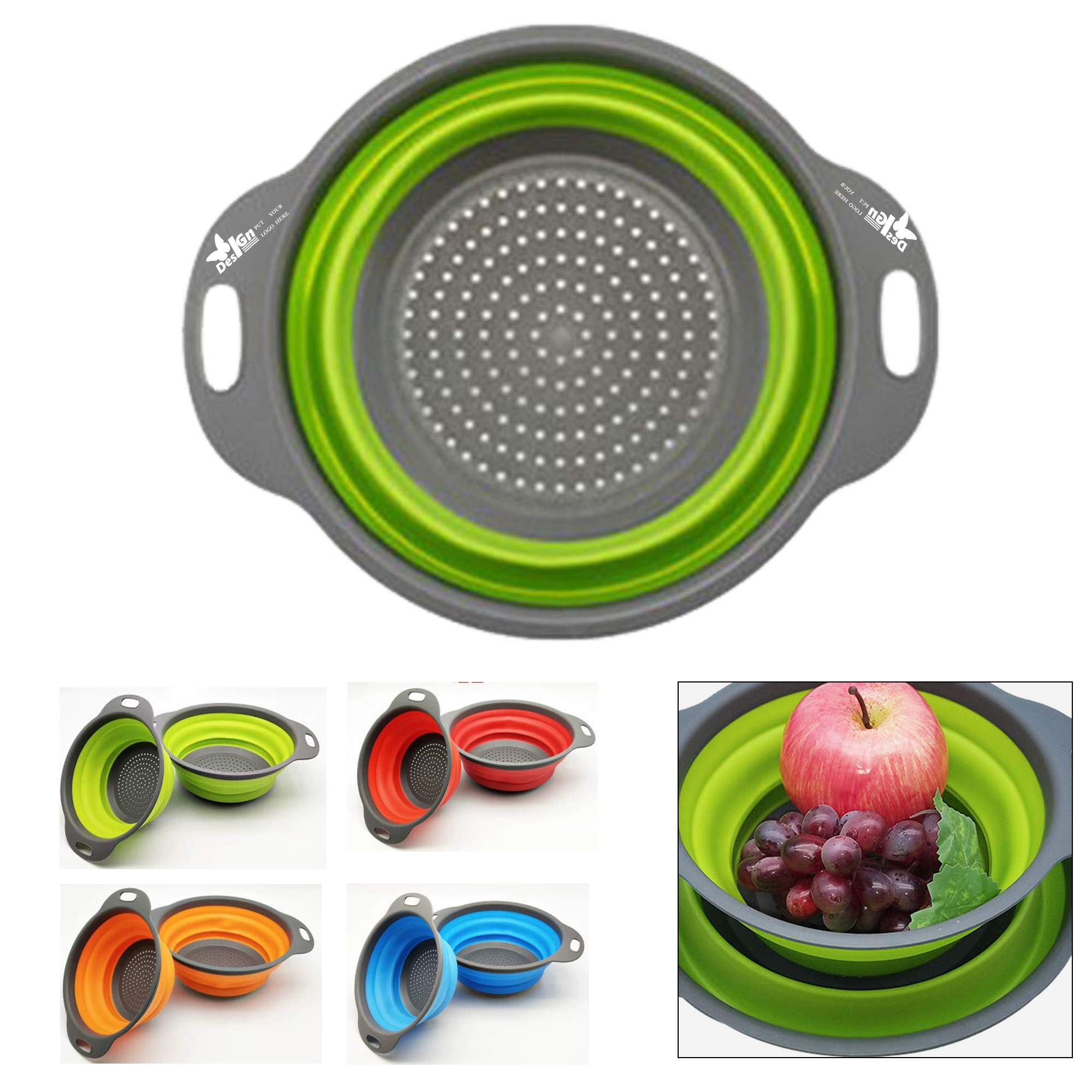 Collapsible Silicone Sink Strainer Basket 2