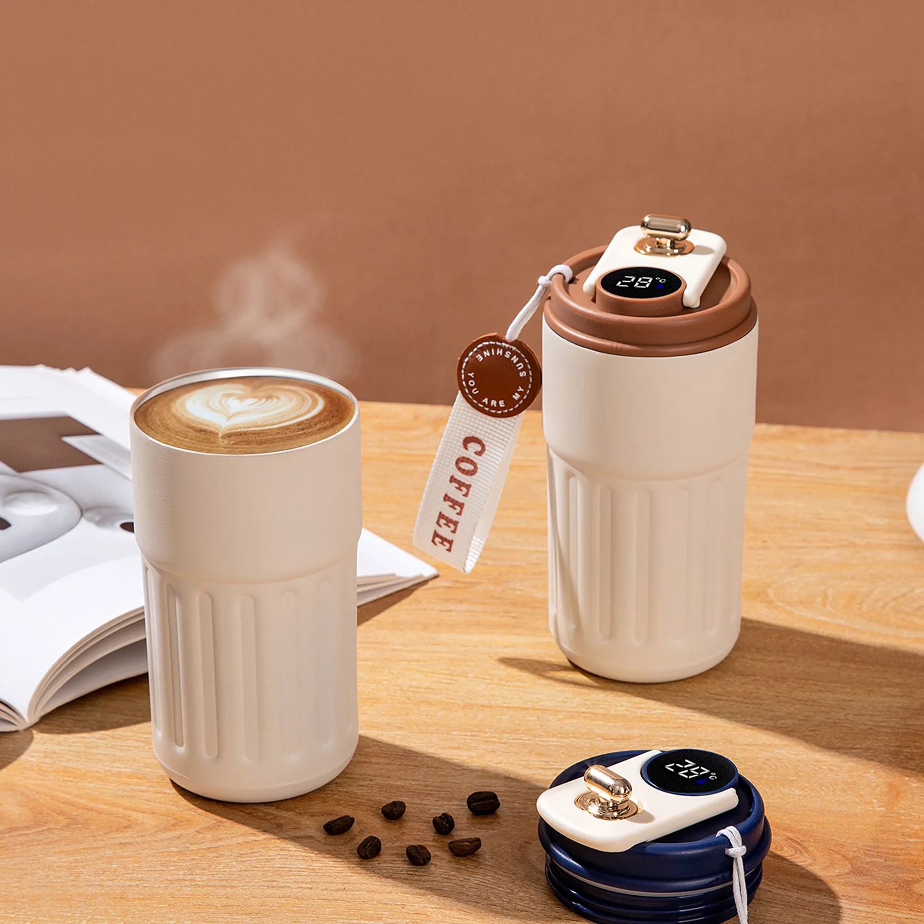 15 Oz. Smart Temperature Display Coffee Mug with Rope 5