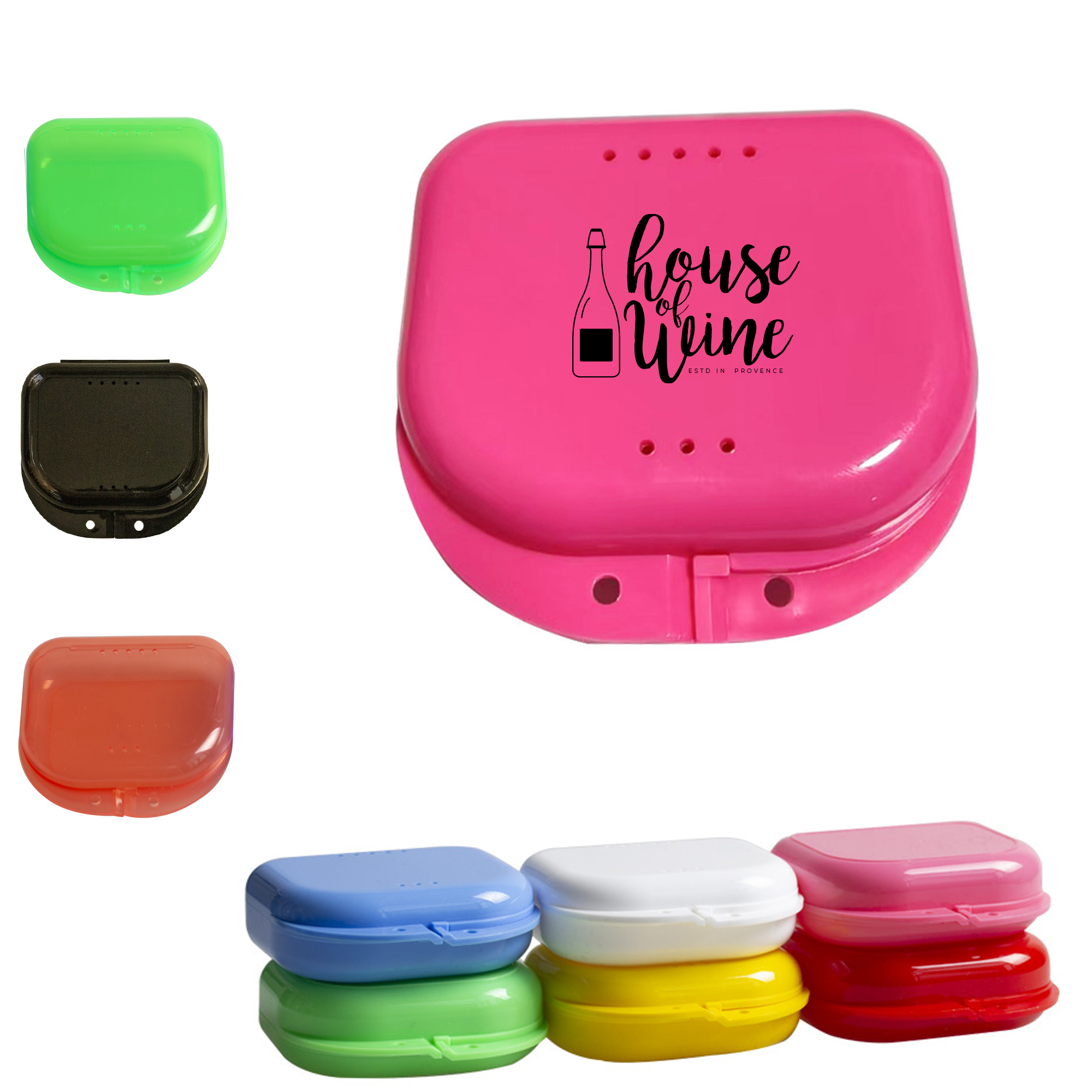 Dental Tray Denture Box Container With Vent Holes 4