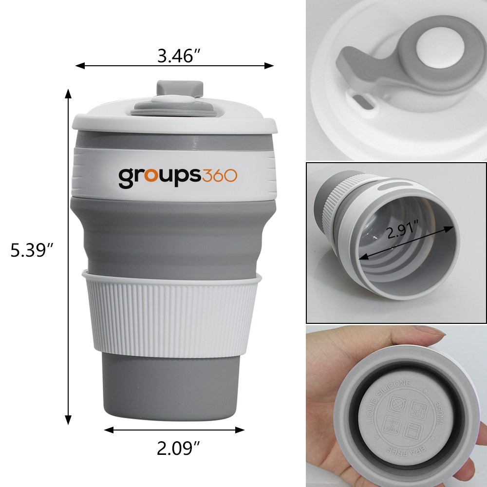 Kaldi 12oz Silicone Collapsible Coffee Mug 8