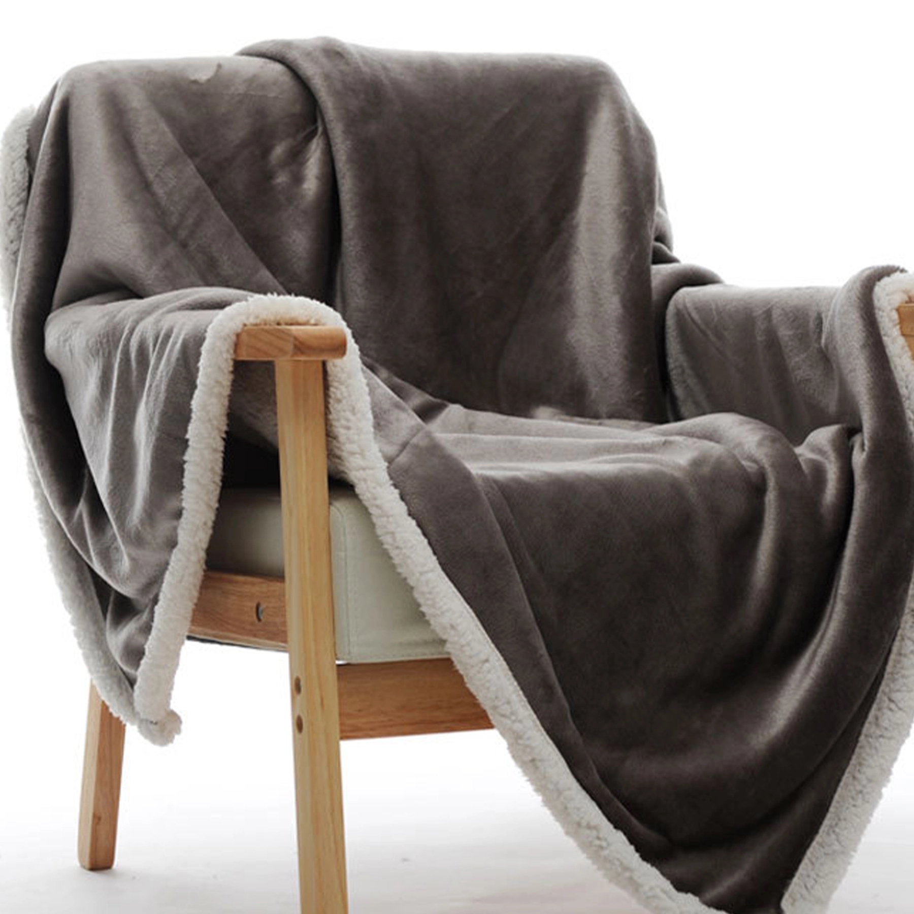 Plush Sherpa Fleece Throw Soft & Cozy Reversible Blanket 8