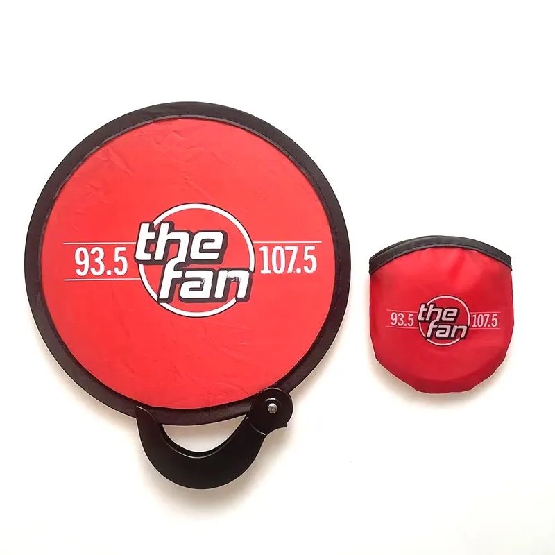 Full Color Nylon Foldable Fans with Pouch 6