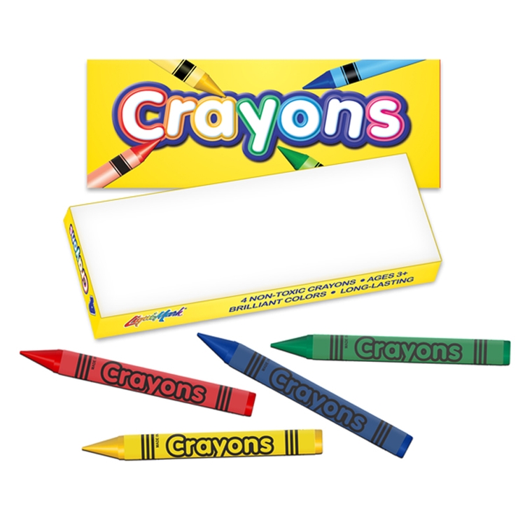 Four Pack Crayon Box - BLANK