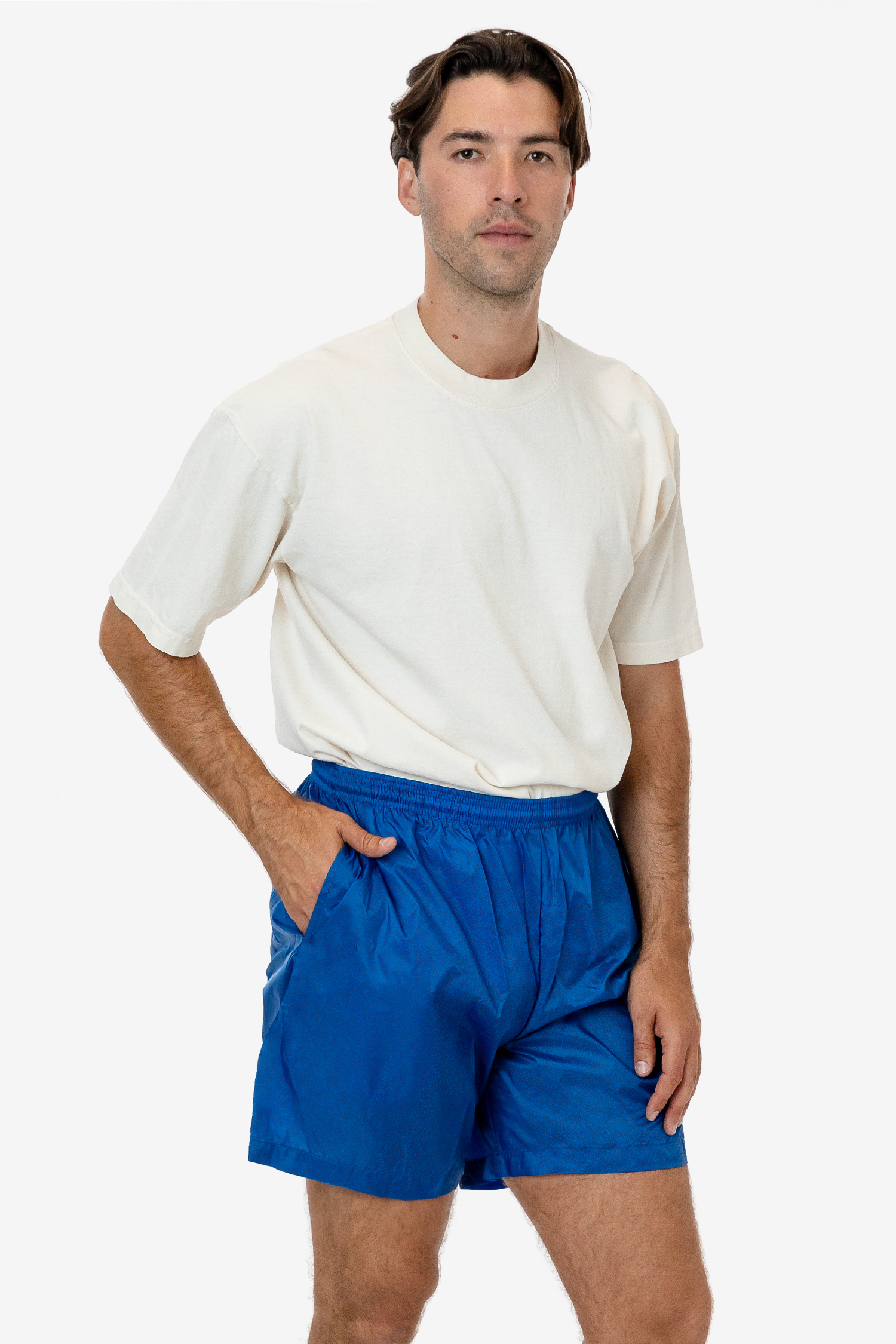 NYLON TAFFETA WIDE SHORTS 4