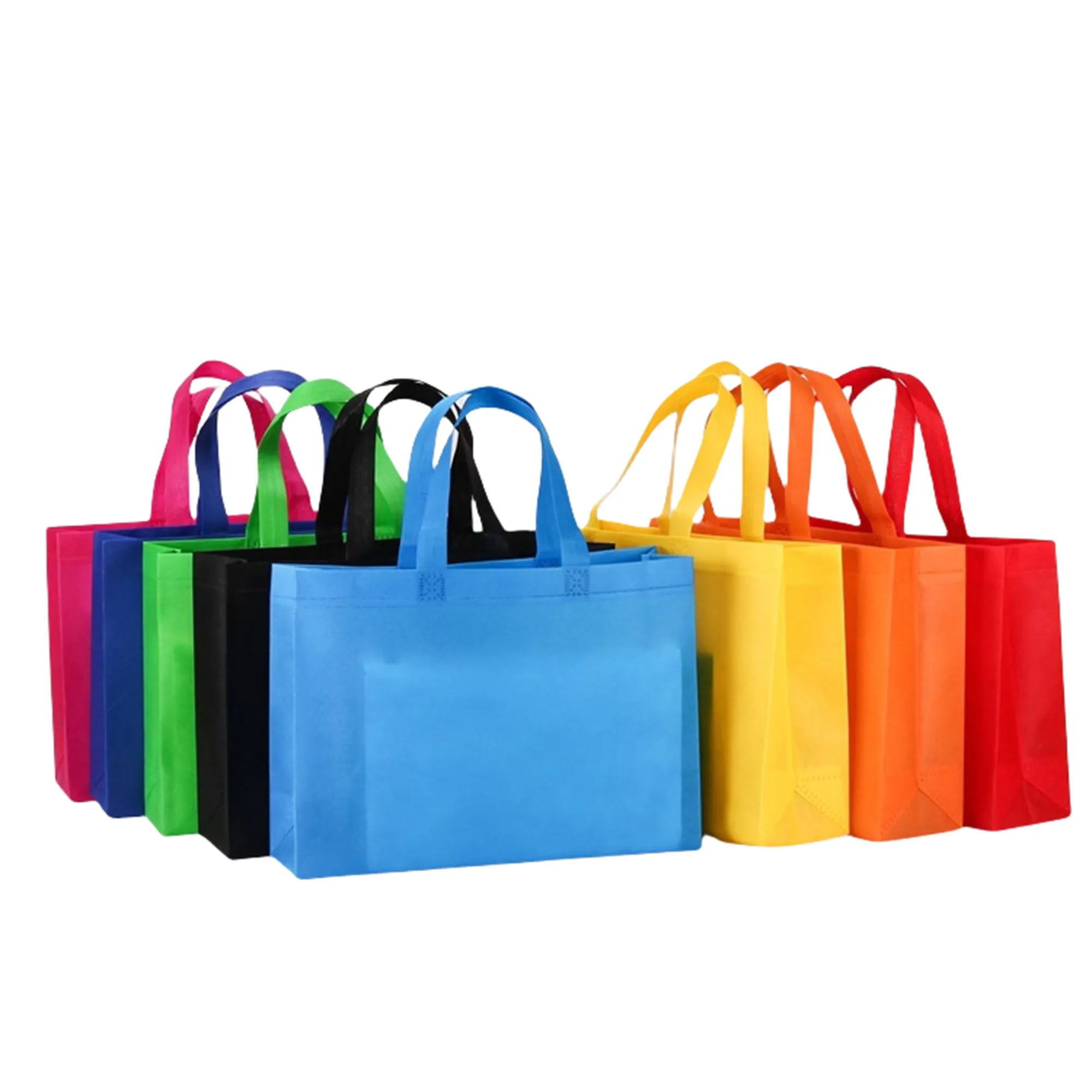 Full Color Reusable Non Woven Tote Bag with Handles 6