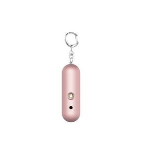 120DB Round Bar Shaped Self Defense Alarm Keychain With Flashlight 16
