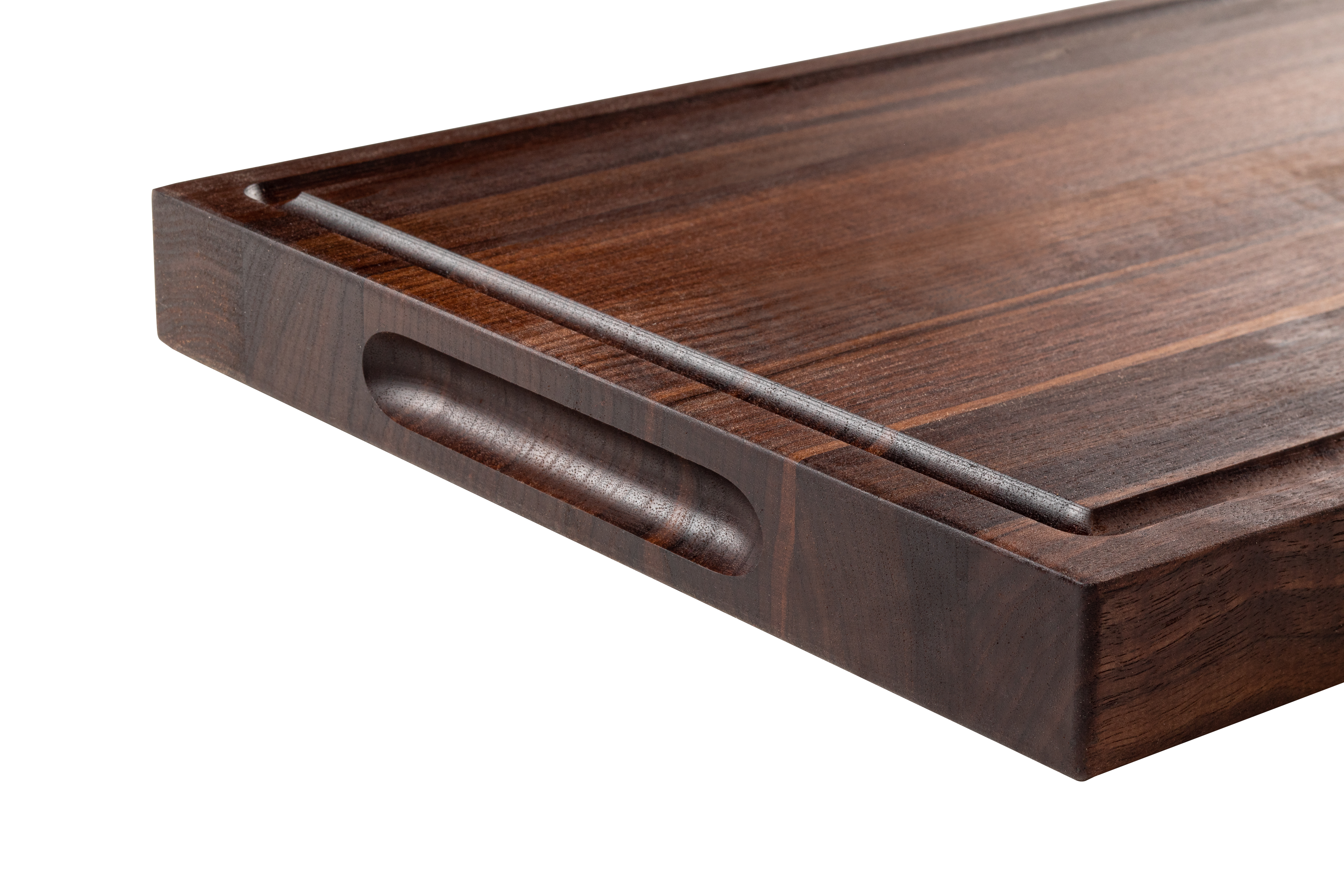 Walnut Cutting Board with Juice Groove and Handle 19"x15"x1-1/2" 2