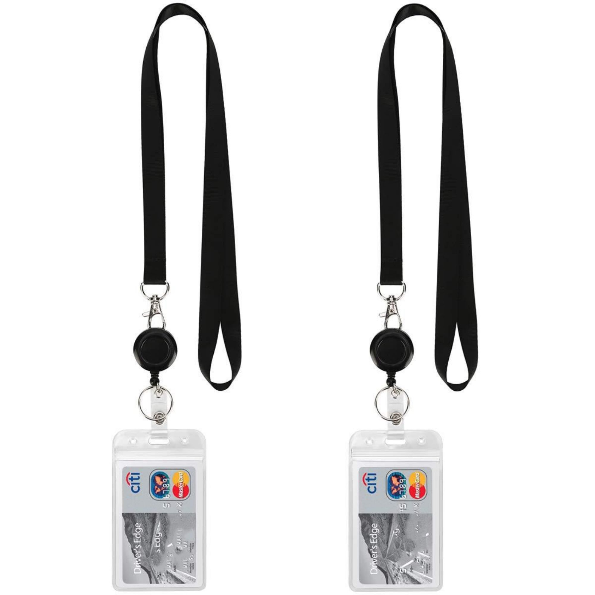 Lanyard Black Retractable Badge 2