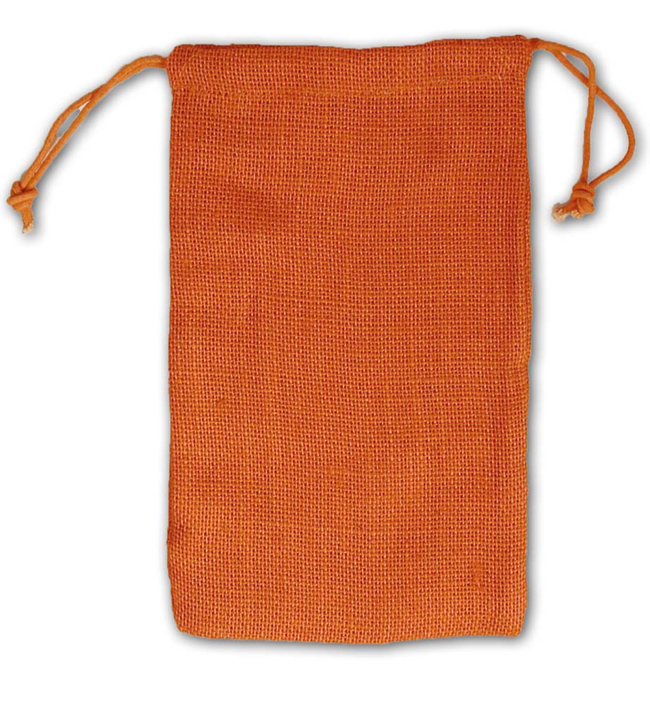 Colored Jute/ Burlap Drawstring Bag 6x10" 6