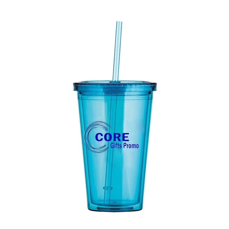 Double Wall Acrylic Tumbler With Straw 5