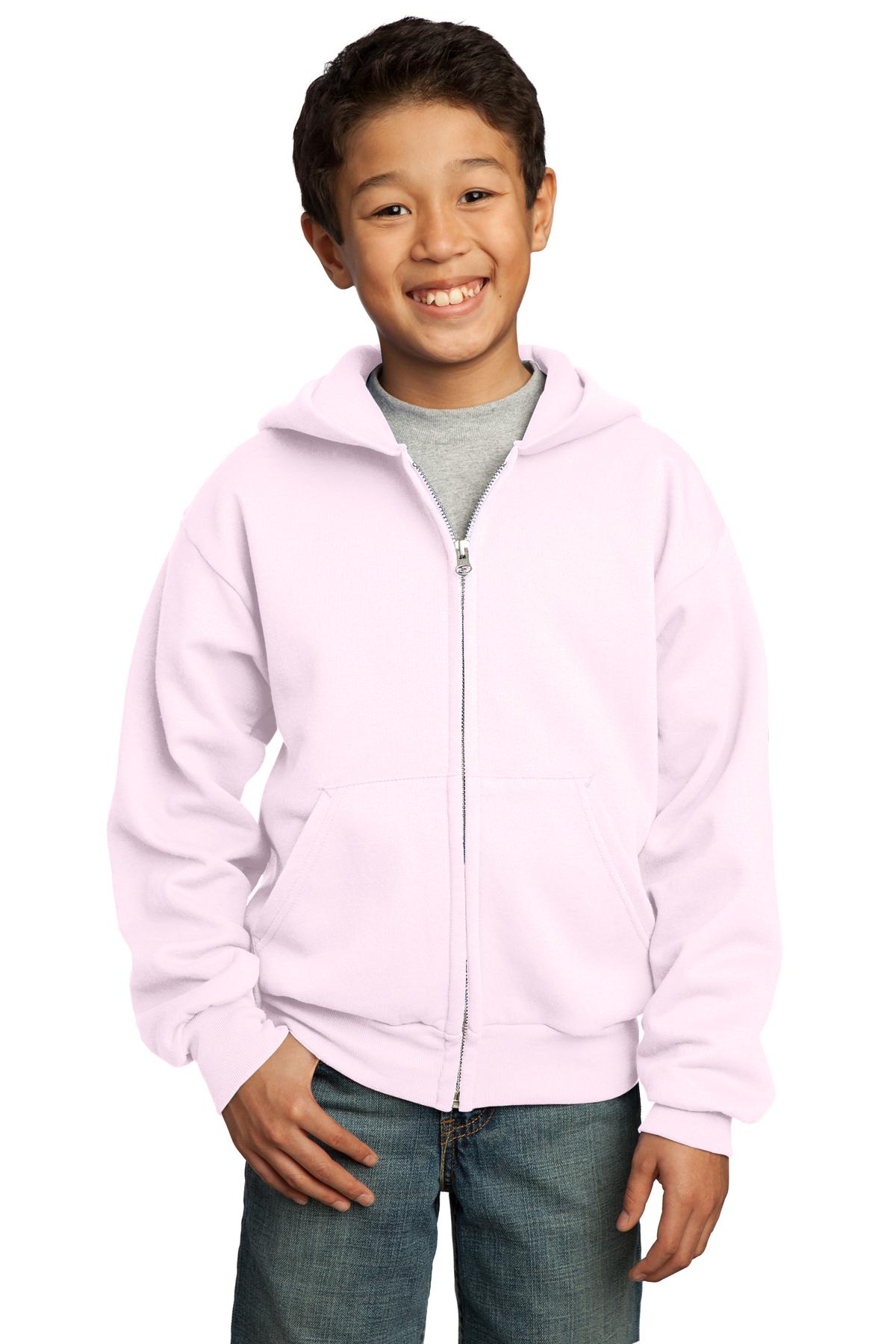 Port & Company® Youth Core Fleece Full-Zip Hooded Sweatshirt 77